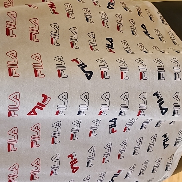 FILA tank top white cotton with Fila logo print size S - Picture 2 of 9